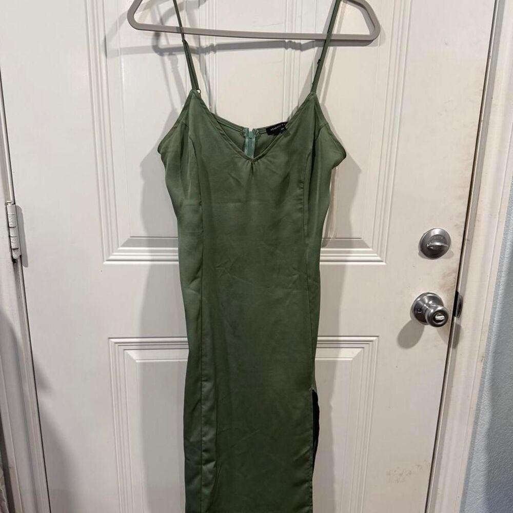 Kendall-kylie Women's Green and Khaki Dress